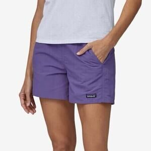 PATAGONIA Classic Women’s Small 5” Baggies Nylon Shorts Perennial Purple Hiking